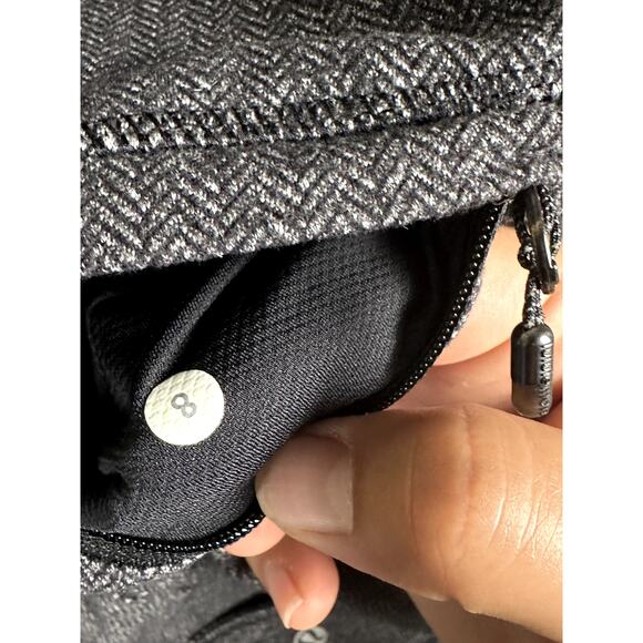 Lululemon Athletica Half Zip Base Runner Jacket Heathered Herringbone Womens 8 - Picture 6 of 6